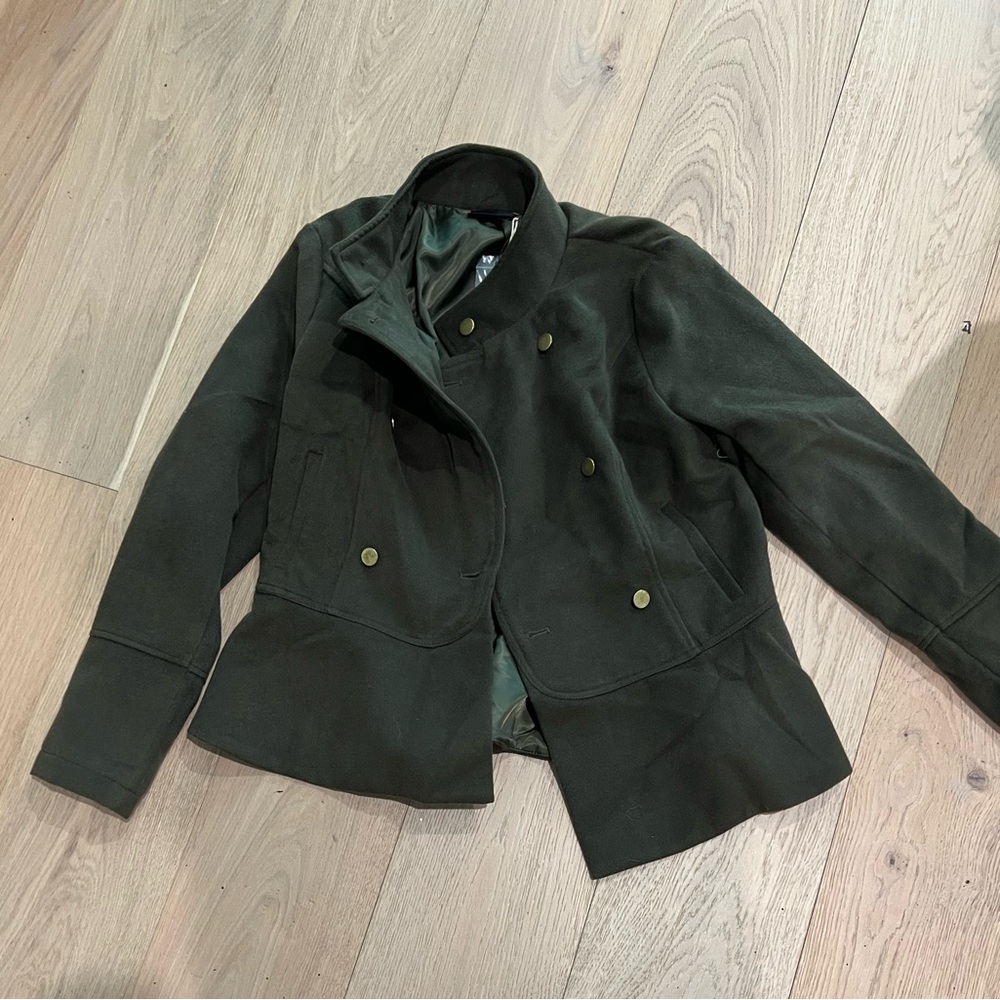 Vici Dark Green Double-Breasted Jacket